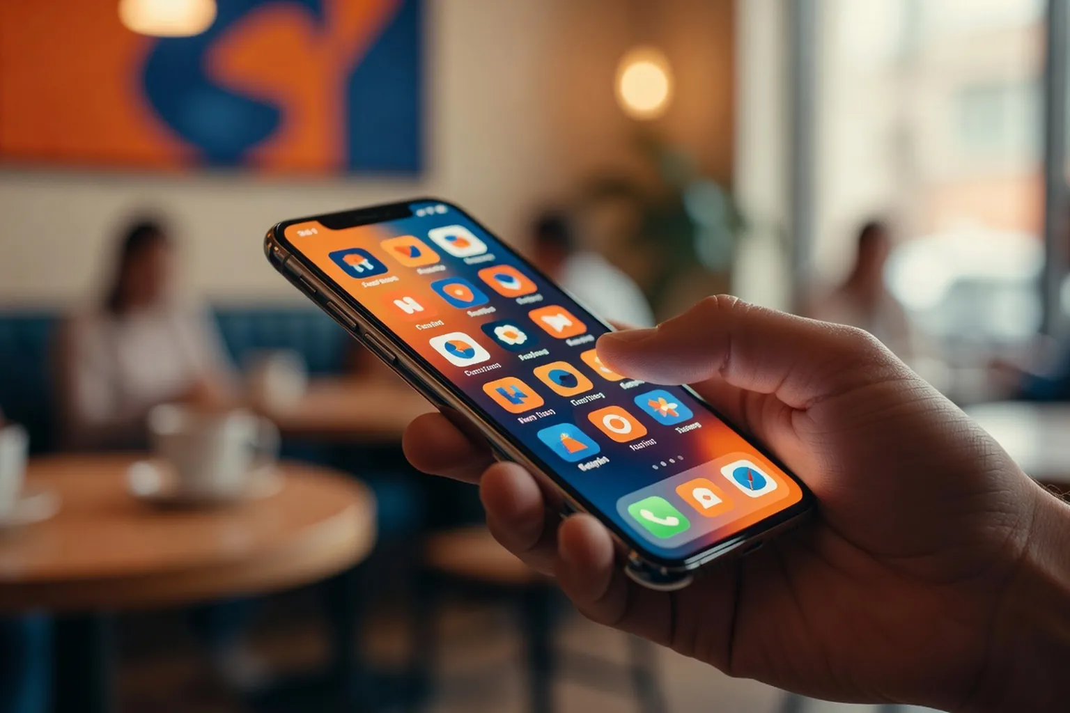 Étudiant·e comparant des applications de rencontre — première vue